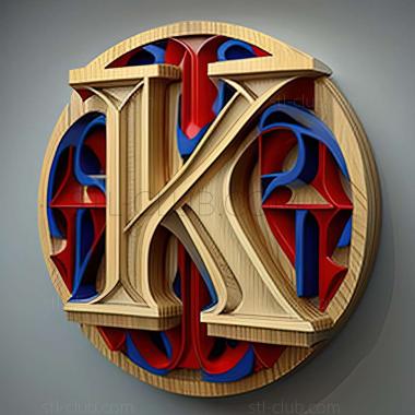 3D model Robert Indiana American artist (STL)